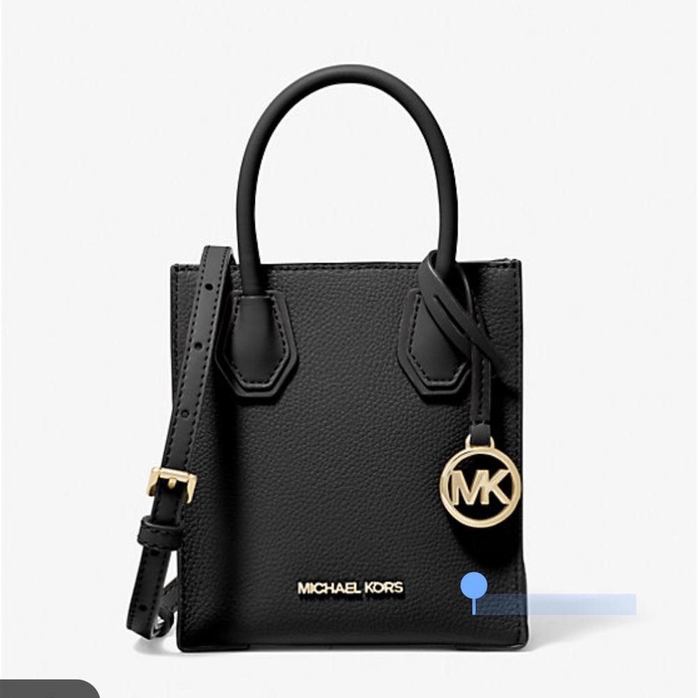 Michael Kors Mercer Extra-Small Pebbled Leather Crossbody Bag
